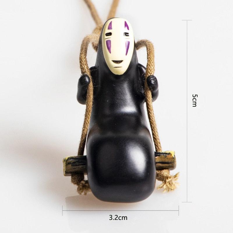 Cute Anime Car Accessories Faceless Male Cat Pendant Auto Rearview Mirror Pendant Birthday Gift Auto Decoration Anime Car Accessories of No Face Man Car Pendant Hanging Swing for Car Rear View Mirror Accessories Ornaments Coche