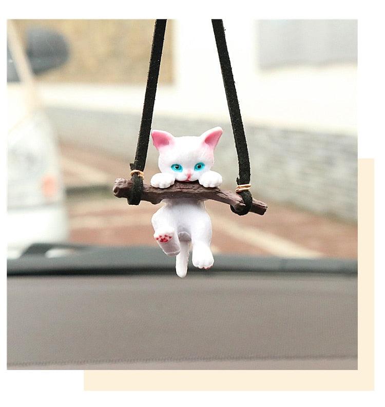 Cute Anime Car Accessories Faceless Male Cat Pendant Auto Rearview Mirror Pendant Birthday Gift Auto Decoration Anime Car Accessories of No Face Man Car Pendant Hanging Swing for Car Rear View Mirror Accessories Ornaments Coche